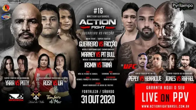 16ª edição do Action Fight será realizada dia 31 de outubro de 2020 em Fortaleza-CE