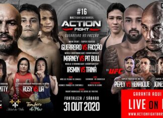 16ª edição do Action Fight será realizada dia 31 de outubro de 2020 em Fortaleza-CE