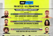 Disputa do título mundial entre John Lineker x Fabricio Andrade no ONE